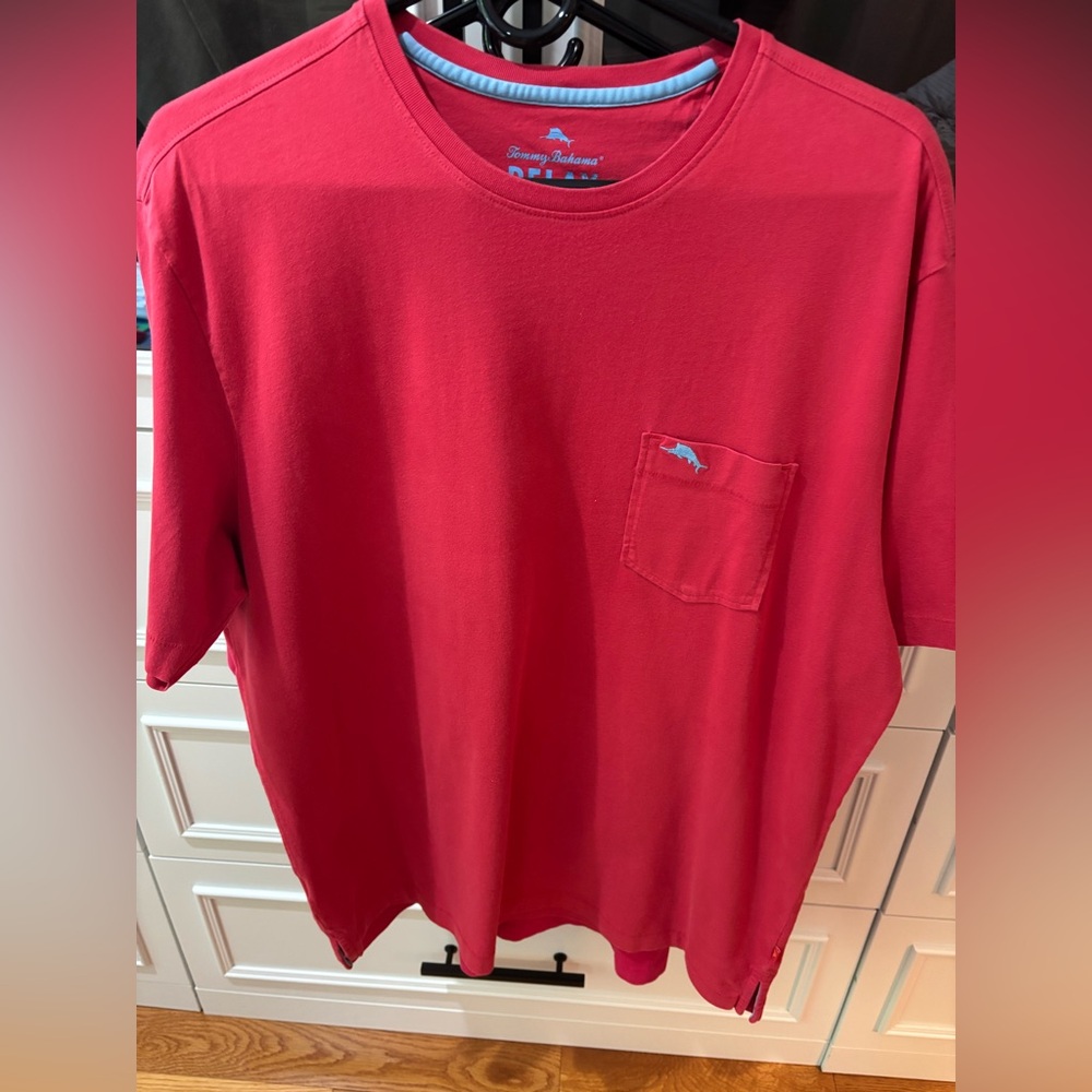Tommy Bahama Red Short Sleeve Tee